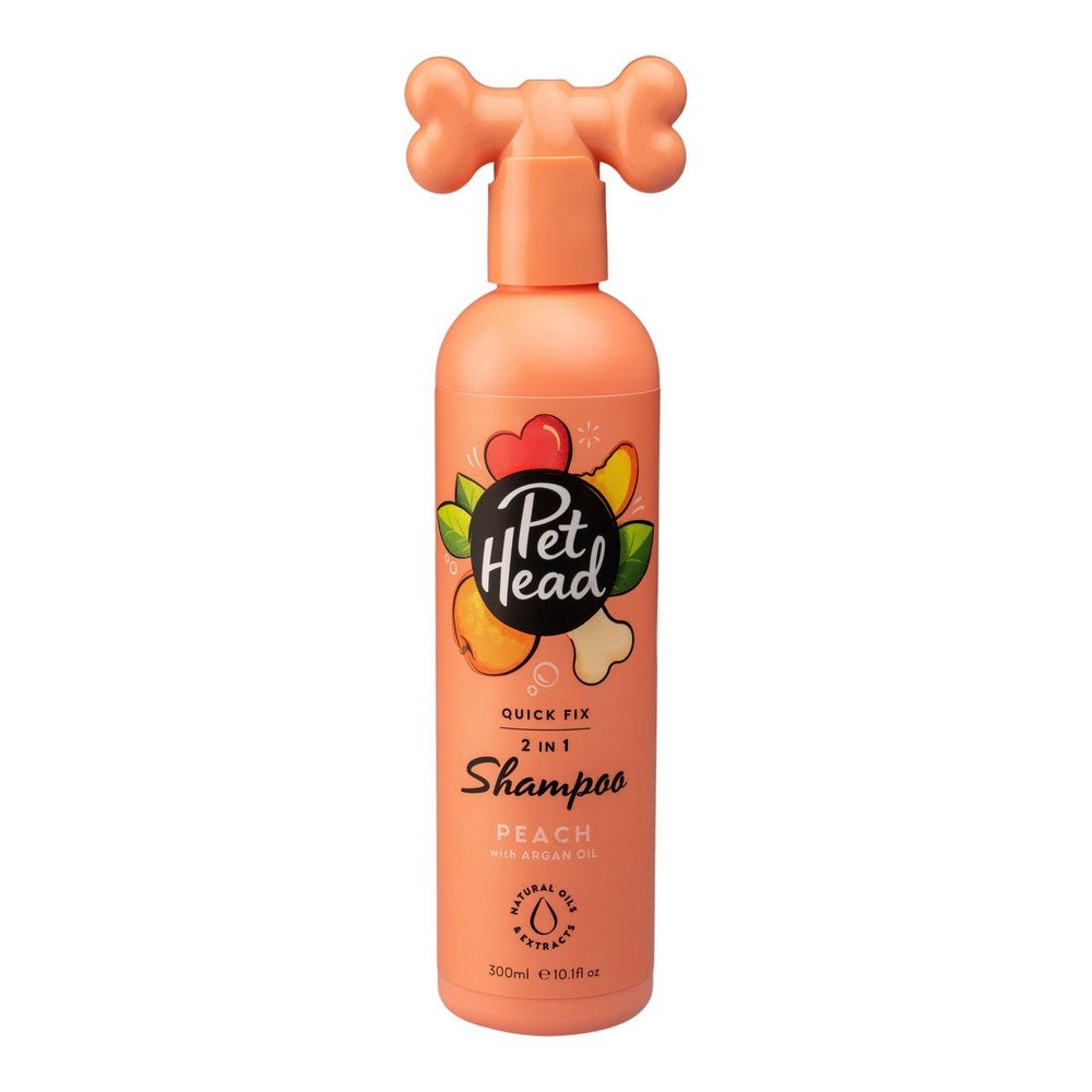2-in-1 shampoo ja hoitoaine Pet Head Quick Fix Persikka (300 ml)