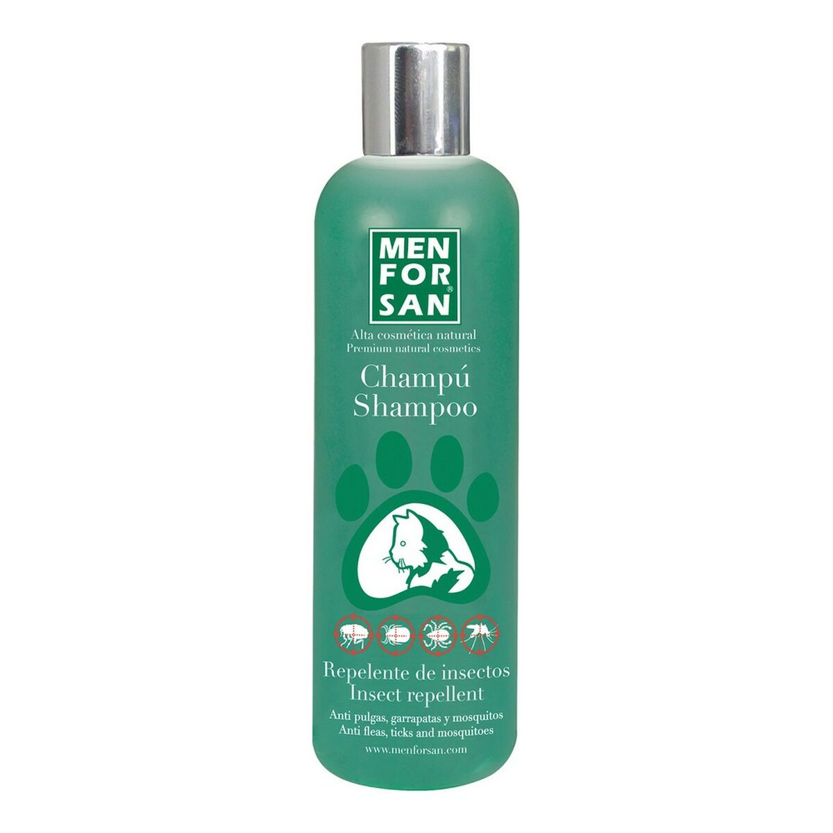 Shampoo Men for San Hyönteistorjunta Kissa Yrtit (300 ml)