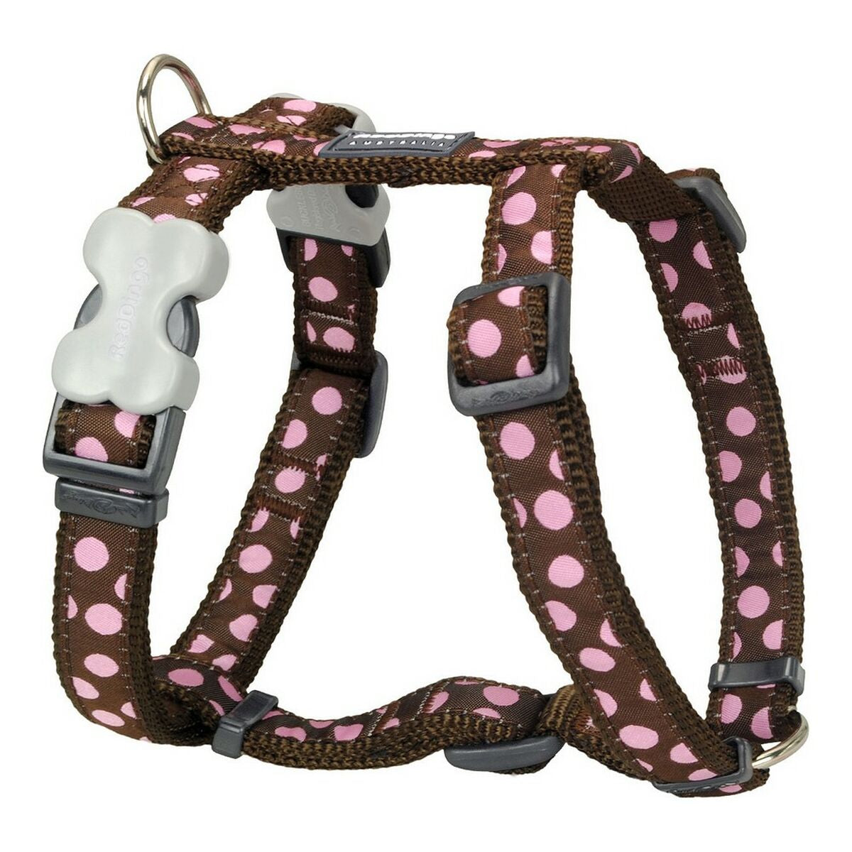 Koiran valjaat Red Dingo Style Pinkki Pilkut 46-76 cm